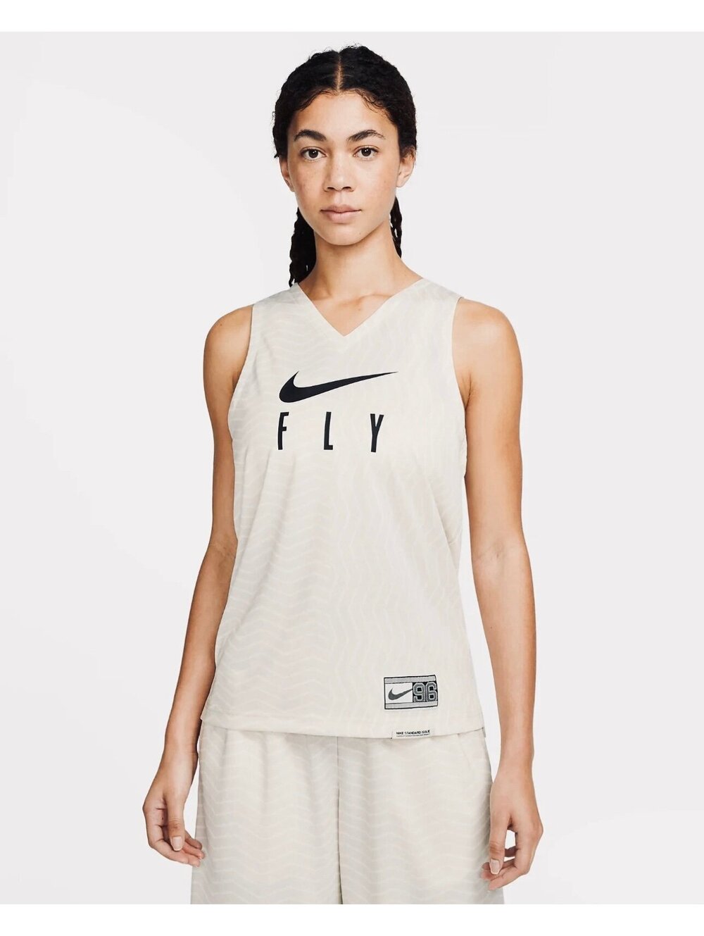 New -Nike Standard Issue Women’s F-L-Y Basketball Jersey -White -Size M